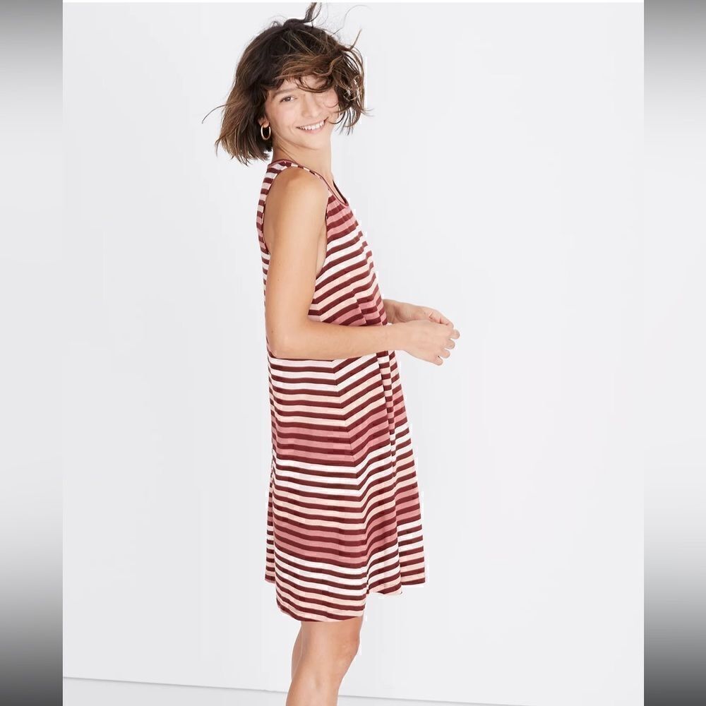 ⭐️3 for $10⭐️ Madewell HighPoint Sulley Striped Swing Dress - Picture 2 of 11